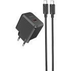 Зарядное устройство HOCO CS13A Ocean USB-C PD20W + cable USB-C to USB-C Black (6942007603843)