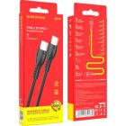 Дата кабель USB-C to USB-C 1.0m 60W Triumph BX51 black BOROFONE (6931474751669)