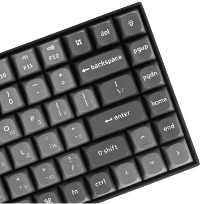 Клавіатура Keychron K2 Max K Super Red Hot-Swap QMK Wireless/Bluetooth/USB-А UA Black (K2M-J1-UA)
