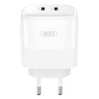 Зарядний пристрій XO L140 35W 2xUSB-C PD White (L140_White)