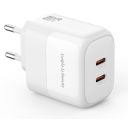 Зарядное устройство XO L140 35W 2xUSB-C PD White (L140_White)