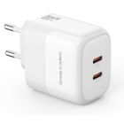Зарядний пристрій XO L140 35W 2xUSB-C PD White (L140_White)