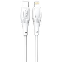 Дата кабель USB-C to Lightning 1.0m 27W High Elastic Zeus XO (NBQ239A_White)
