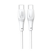 Дата кабель USB-C to USB-C 1.0m 60W High Elastic Zeus XO (NBQ239B_White)