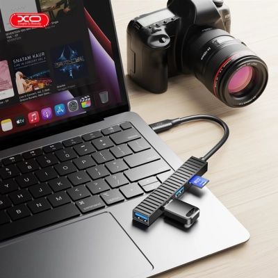 Концентратор XO USB-C 4-in-1 порти XO (HUB014B.black) (HUB014B.black)