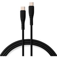 Дата кабель USB-C to USB-C 2.0m 240W Chip Silicon Black Vinga (VCDCCC2242SB)