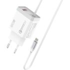 Зарядное устройство Promate 20W PD Lightning + USB QC3.0 (icharge-pdqc3.white)