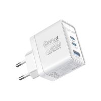 Зарядное устройство Promate powerport-45 2xUSB-C PD + USB-A QC 45W White (powerport-45.white)