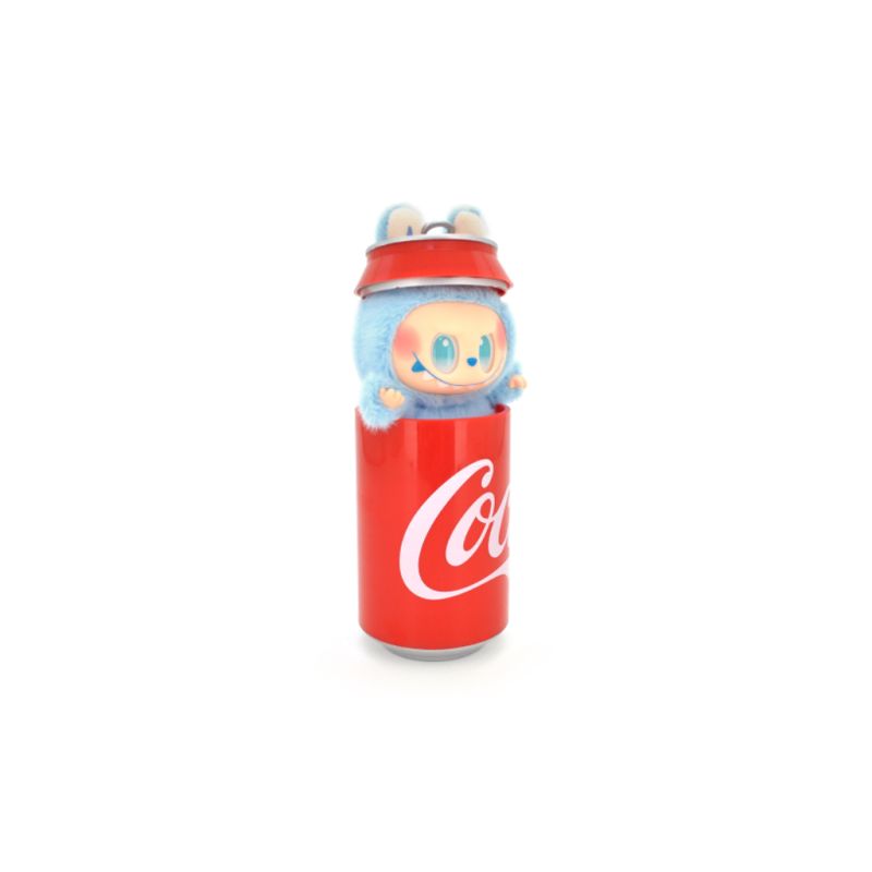 Мягкая игрушка No Brand сюрприз Labubu Coca-Cola Surprise, 17 см, Mix color, темный пакет (YT42167)