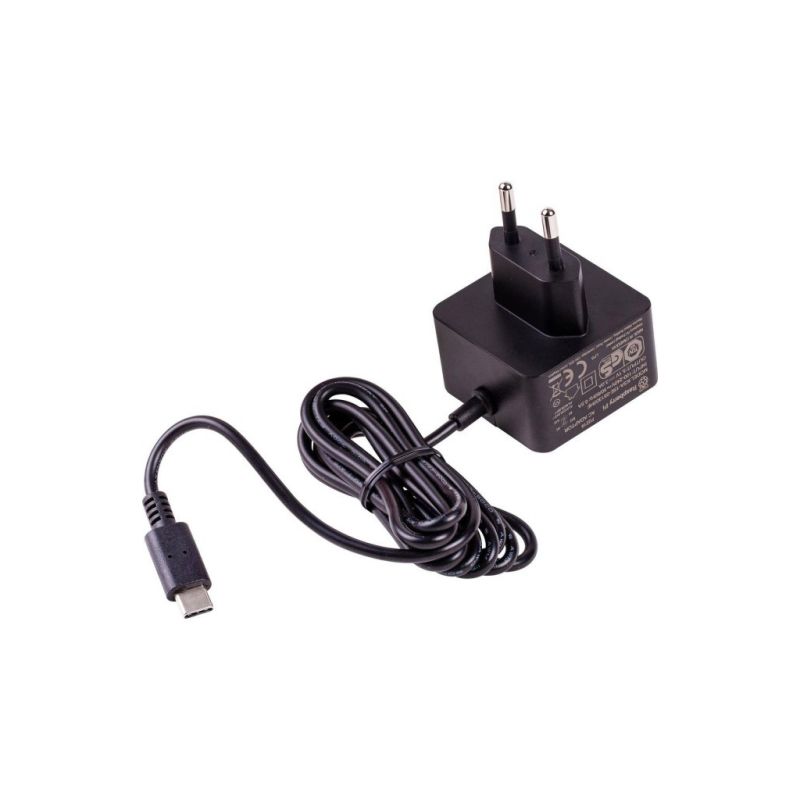 Блок питания для Микро ПК Raspberry Pi для Raspberry Pi 4 5В/3А USB-C чорный (SC0754)