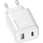Зарядное устройство Grand-X (CH-890) Fast Charge 1xUSB-C PD20W + 1xUSB QC4.0 + AFC SCP FCP Black (CH-890)