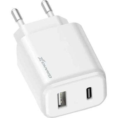 Зарядное устройство Grand-X (CH-890) Fast Charge 1xUSB-C PD20W + 1xUSB QC4.0 + AFC SCP FCP Black (CH-890)