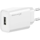 Зарядний пристрій Grand-X (CH-550W) Quick Charge USB QC3.0 22.5W White (CH-550W)
