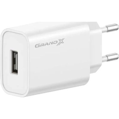 Зарядний пристрій Grand-X (CH-550W) Quick Charge USB QC3.0 22.5W White (CH-550W)