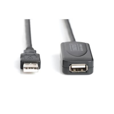 Дата кабель USB 2.0 AM/AF 20.0 m active Digitus (DA-73102)