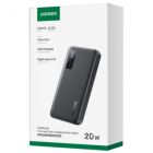 Батарея універсальна Ugreen 10000mAh 20W PD, QC/3.0, USB-A, USB-C Black (PB311) (25742)