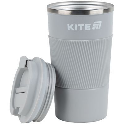 Термокружка Kite 510 мл сіра (K25-458-1)