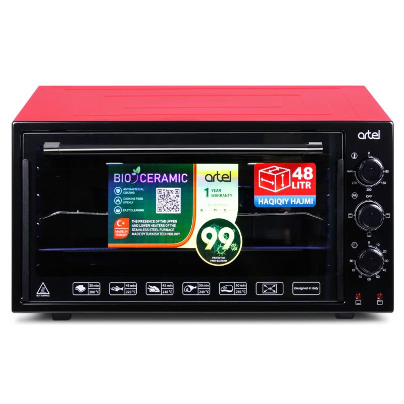 Електропіч Artel (MD 4816 Black-red)