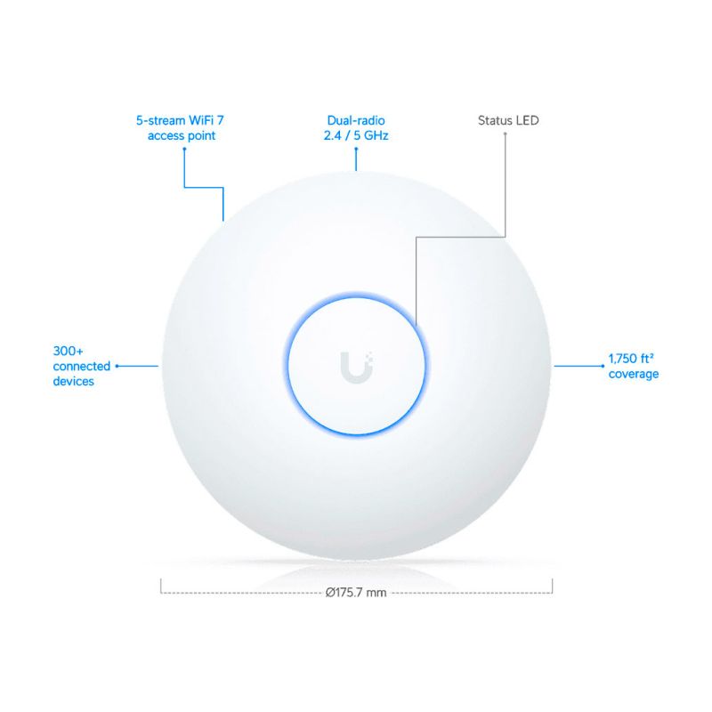 Точка доступа Wi-Fi Ubiquiti U7 Long-Range (U7-LR)