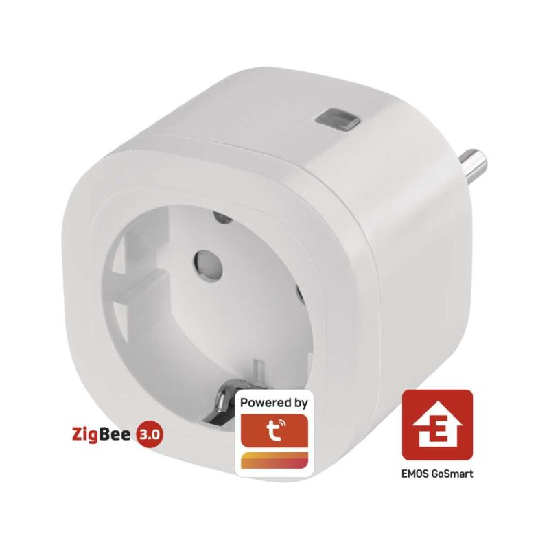 Розумна розетка WIFI GoSmart, ZigBee 3.0, IP44 EMOS (P5533)