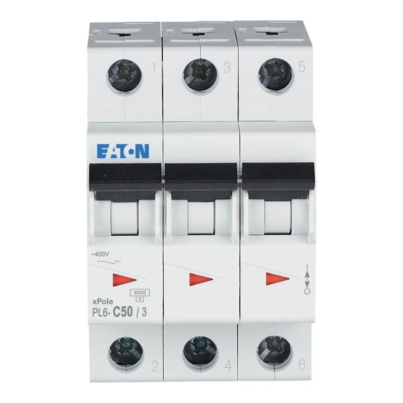 Автоматичний вимикач Eaton (3-п. М3 С 50А PL6 6кА)
