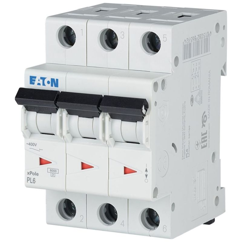 Автоматичний вимикач Eaton (3-п. М3 С 63А PL6 6кА)