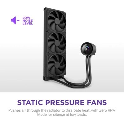 Система рідинного охолодження NZXT Kraken Plus V2 360mm AIO liquid cooler w/Displ (RL-KN360-B2)