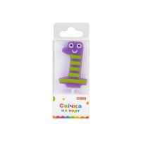 Свеча Maxi "1" 4,5 см, на торт (MX622053-1)
