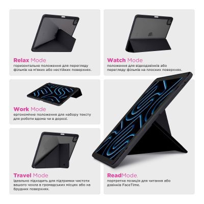 Чехол для планшета Armorstandart Y-Type PEN Samsung Galaxy Tab S9 / S9 FE / S10 FE Black (ARM85518)