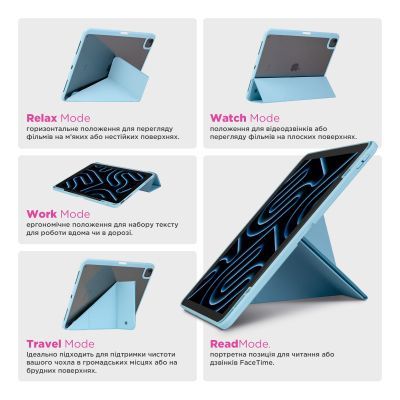 Чехол для планшета Armorstandart Y-Type PEN Samsung Galaxy Tab S9 / S9 FE / S10 FE Blue (ARM85519)