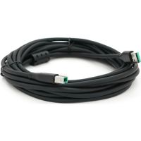 Кабель для принтера USB 2.0 AM/BM 5.0m ferrite black VEGGIEG (V-U207)