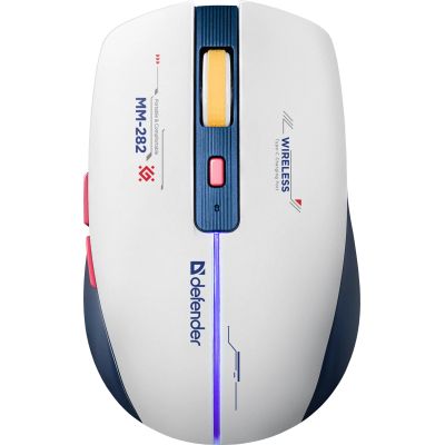 Мишка Defender Dila MM-282 Wireless White/Blue (52282)