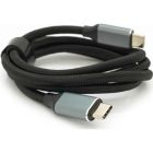 Дата кабель USB-C to USB-C 1.0m USB 3.2 Gen2 100W 10Gbps 4K60Hz black Voltronic (YT-TC-TC-B-1m)