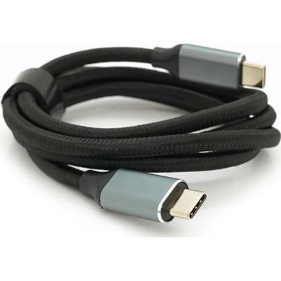 Дата кабель USB-C to USB-C 1.0m USB 3.2 Gen2 100W 10Gbps 4K60Hz black Voltronic (YT-TC-TC-B-1m)