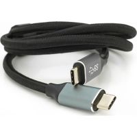 Дата кабель USB-C to USB-C 1.0m USB 3.2 Gen2 100W 10Gbps 4K60Hz black Voltronic (YT-TC-TC-B-1m)