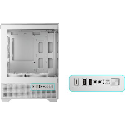 Корпус для ПК Gamdias AURA GC9M ELITE WH ARGB (4711514503142)