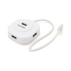 Концентратор VEGGIEG USB-C 4xUSB 2.0 0.2m white (YT-TC-V-C242)