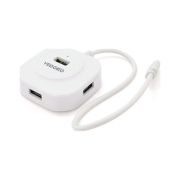 Концентратор VEGGIEG USB-C 4xUSB 2.0 0.2m white (YT-TC-V-C242)