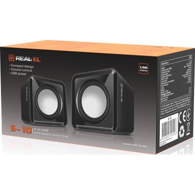 Акустическая система REAL-EL S-10 USB Black (EL121100020)