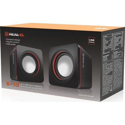 Акустическая система REAL-EL S-13 USB Black (EL121100021)