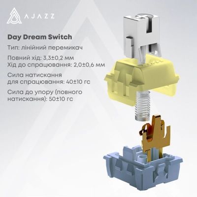 Клавіатура Ajazz AK820 MAX PLUS Daydream Switch RGB Wireless/Bluetooth/USB White (AK820MAX-DD-BWD)