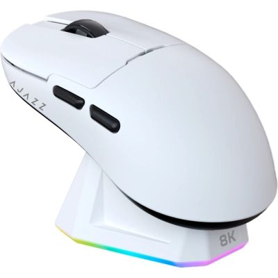 Мышка Ajazz AJ159PRO Wireless/Bluetooth/USB Charging Dock White (AJ159-PRO-W)