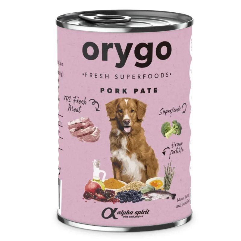Консерви для собак Orygo Pork with broccoli 400 г (8436586312275/8436586312350)