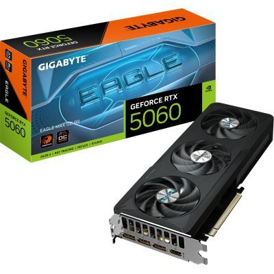 Відеокарта GIGABYTE GeForce RTX5060 8Gb EAGLE MAX OC (GV-N5060EAGLEMAX OC-8GD)