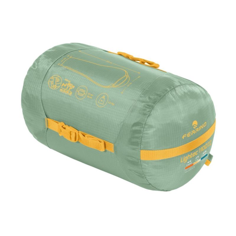 Спальний мішок Ferrino Lightec SM 1100 Lady -3°C Green (86649QVV) (931768)