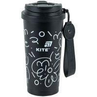Термокружка Kite 550 мл, чорна (K25-1226-1)