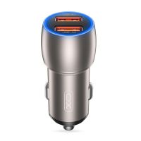 Зарядний пристрій XO 2xUSB QC3.0 36W black (СC52-BK)
