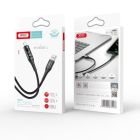 Дата кабель USB 2.0 AM to Lightning 1.0m 2.4A LED black XO (NB162-L-1-BK)