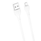 Дата кабель USB 2.0 AM to Micro 5P 1.0m 2.1A white XO (NB200-M-WH)