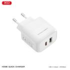 Зарядний пристрій XO 1xUSB QC3.0 + 1xUSB-C PD20W (XO-QC37)